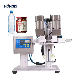 Machine de bouchage automatique mécanique à haute efficacité pour les canettes, les bouteilles en plastique/métal, l'utilisation alimentaire et des boissons, garantie 1 an - Product Image 1