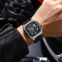 Montre homme Crrju 2314 décontractée, calendrier complet, luxe, lumineuse, étanche 30 m, chronographe quartz, mode.