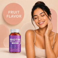 Gummies de beauté OEM à la biotine 12000 MCG avec collagène et kératine pour des cheveux sains, une peau éclatante et des ongles forts – Complément alimentaire