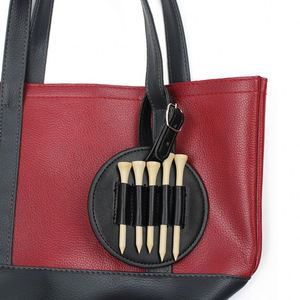 RTS Fashion PU Leather Golf Tee Holder <b>Pouch</b> Bag Waterproof Portable 5 <b>Nail</b> Storage Attachable Hanging Promotional Gift - Product Image 3