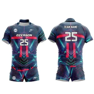 Personalized custom rugby jersey fabric wholesale international blank rugby shirts