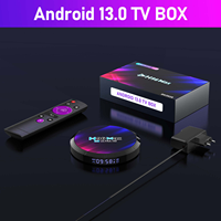 H96 Max V13 Android 13 TV Box RK3528 Quad Core 4K Ultra HD WiFi de Doble Banda 2.4G/5G con Ethernet