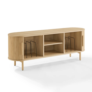 <span class=keywords><strong>Meuble</strong></span> <span class=keywords><strong>TV</strong></span> et support pour tourne-disque Ambrose Tambour avec rangement pour disques vinyles - Product Image 5