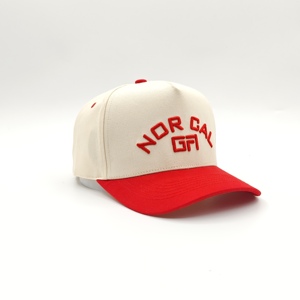 หมวกแก๊ปปักโลโก้สั่งทำขายส่ง หมวกแฟชั่น 5 แฉก สองสี ปีกโค้ง ทรง Trucker ลาย Dobby Argyle ลายผลไม้ - Product Image 2