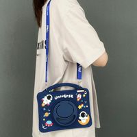Étui de protection pour tablette avec béquille, motif astronaute de dessin animé, en silicone de qualité supérieure, toucher peau, pour iPad Pro 11 Mini 7