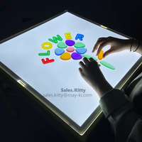 Table de jeu éducative d'activité sensorielle pour enfants Table sensorielle à lumière LED pour enfants