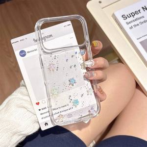 Funda de Teléfono Transparente con Purpurina de Estrellas 3D Luminosas de Lujo para <span class=keywords><strong>iPhone</strong></span> 17 16 15 14 13 12 <span class=keywords><strong>11</strong></span> Pro Max, Carcasa Protectora Anti-Golpes - Product Image 3