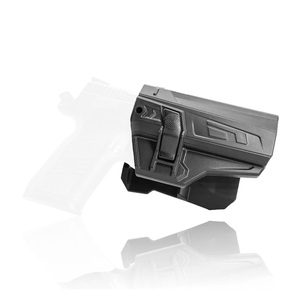 タクティカルCZ P07 P09ポリマー製太ももホルスター、オートロックベルトループとハードケース付き、ドロップレッグキャリー、ローキャリー - Product Image 6