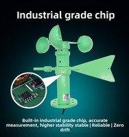 Sensor Integrado de Velocidad y Dirección del Viento de Aluminio con Salida RS485, Estación Meteorológica Pequeña, Detector Industrial