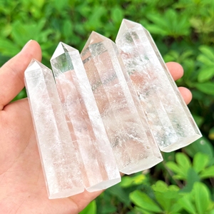 Bán buôn Chất lượng cao tự nhiên lục giác tinh thể kim cương tháp đánh bóng rõ ràng thạch anh điểm cho chữa bệnh - Product Image 1