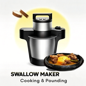Mixeur portable polyvalent pour usage domestique et hôtelier, idéal pour la préparation de Fufu, le hachage de viande et la cuisson des aliments – Le nouvel appareil de cuisine indispensable - Product Image 3