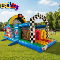 Jouets commerciaux personnalisés, adorable bateau dragon rose gonflable, parc d'attractions à thème, obstacle pour jeux aquatiques, certifié CE, PVC 0,55 mm