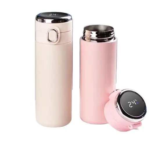 customizable logo color thermoses vacuum thermos cup stainless steel vacuum flasks Outdoor travel sports thermos smart cup