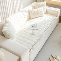 Nouvelle Housse de Canapé en Velours Côtelé 2025 – Housse Arrière Antidérapante en Cuir Lavable pour Coussin de Salon Simple – Idéale pour l'Automne