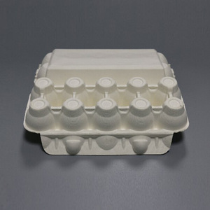 Soporte <span class=keywords><strong>de</strong></span> papel para cartón <span class=keywords><strong>de</strong></span> 10 huevos, pulpa <span class=keywords><strong>de</strong></span> papel prensado en seco blanco, pulpa <span class=keywords><strong>de</strong></span> caña <span class=keywords><strong>de</strong></span> azúcar moldeada, resistente a caídas, amortiguador, soporte para huevos, forro - Product Image 2