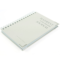 Cahier de journal planificateur à spirale A5 personnalisé à couverture rigide citations de manifestation inspirantes pour les affirmations de soins personnels de bien-être
