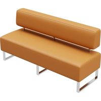 Sofá para Sala de Espera de Banco, Salón de Belleza, Barbería, Área de Descanso, Cabina de Espera, Recepción Recta Extendida de 60 cm de Ancho
