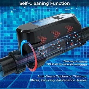 Sistema de Cloración Inteligente WiFi Blove Dolphin ECPRO4 para Piscinas de Agua Salada de 22,000 Galones, Placa de Titanio ABS, Autolimpieza, Control Remoto por Aplicación - Product Image 4
