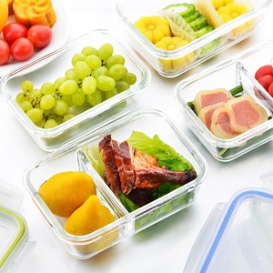 Besty leakproof bamboo tableware glass food container / lunch box / glass storage