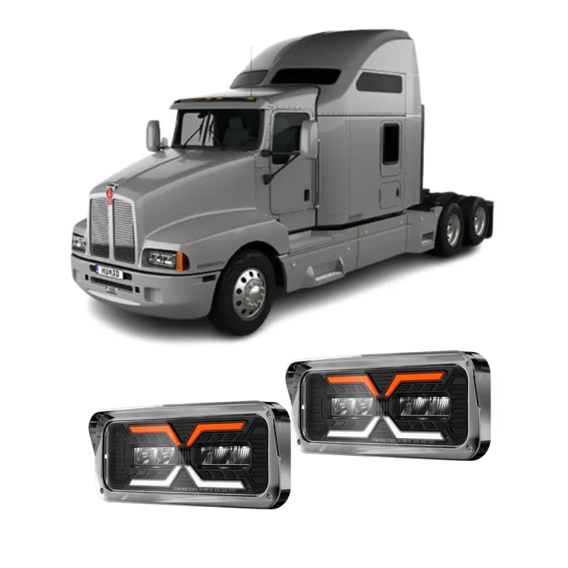 Peter bilt 379 Scheinwerfer Heavy American Truck Body Parts Front licht mit LED-Blinker und Positions leiste