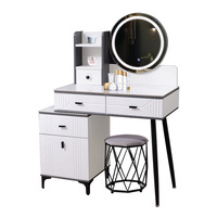 2025 Offres Spéciales professionnel simple design miroir maquillage coiffeuse avec tiroirs petite table de vanité avec lumières led