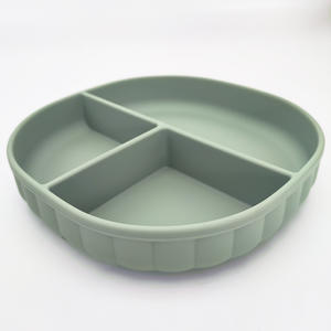 แผ่นซิลิโคนดูดไม่แตกสำหรับ100% ที่ใช้บนโต๊ะอาหารสำหรับเด็กทารกหัดเดินจานฟรี BPA เกรดอาหาร - Product Image 1