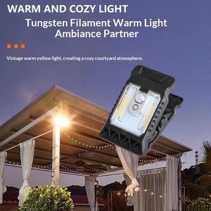 Solar <b>Motion</b> Sensor <b>Light</b> – Clip on Waterproof Portable LED <b>Light</b>, Outdoor Solar Lighting for Garage, Camping, Fence, Stairs, Sh - Product Image 1