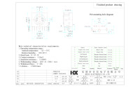 Connecteurs DIN en angle droit HX Factory Direct MDC-4-44 Série MDC, base mini DIN femelle, coque en fer, prise pour clavier