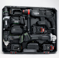 Kit d'outils électriques personnalisables pour la maison : tournevis combinés, perceuse électrique, pour réparation domestique, menuiserie, boîte à outils, OEM