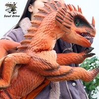 Cadeau d'anniversaire, marionnette de dinosaure de simulation de dragon, jouet facile à contrôler pour les enfants