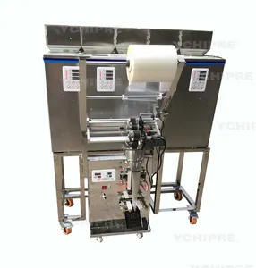 Multi-heads powder granule weighing filling machine nuts cereals grain bean flour spice automatic bag packing machine