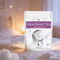 Teh OEM Good Night Tea untuk Mendukung Tidur, Menenangkan Saraf & Relaksasi Tubuh & Pikiran Sebelum Tidur, Mengurangi Stres, Membantu Tidur Lebih Cepat & Nyenyak