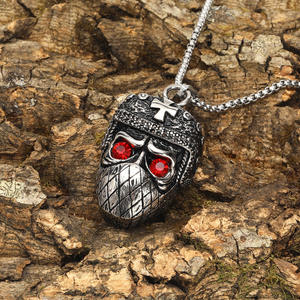 Collier crâne de croisé masqué collier pendentif <span class=keywords><strong>hors</strong></span>-<span class=keywords><strong>la</strong></span>-<span class=keywords><strong>loi</strong></span> masqué pour homme - Product Image 5