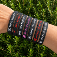 Pulseras de Silicona Impermeables Personalizadas con Diseño Grabado para Clubes, Asociaciones y Programas de Fidelización