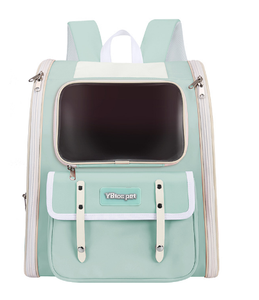 <b>Pet</b> Backpack <b>Carrier</b> Solid Color Oxford Material Zipper Closure Breathable Design for Cats - Product Image 4