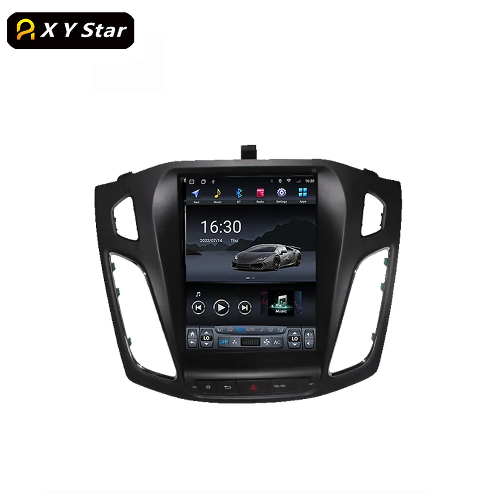 XYstar вертикальный сенсорный экран 10,4 дюймов 8 + 256 Android автомобильный Dvd видео плеер Автомагнитола для Ford Focus 3 Mk 3 2011-2017