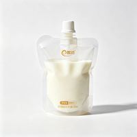 Feuille d'aluminium en plastique de forme spéciale imprimée sur mesure Stand up sac de poche à bec verseur pour jus de fruits liquide 250ml 500ml 1000ml 5 litres