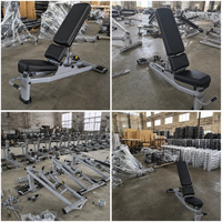 Banc de musculation réglable professionnel FRS FID, capacité 350 kg, pour la maison et la salle de sport, machine d'entraînement de force commerciale