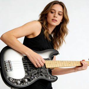 Nuevo bajo GALYDA de 4 cuerdas con mástil de arce y cuerpo de abeto para adultos. Venta al por mayor de fábrica de bajos eléctricos económicos. - Product Image 4