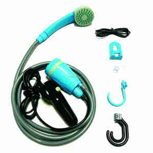 ASUSAYQ Ensemble de pompe de lavage de voiture portable, douche, charge USB, camping en plein air, randonnée, bain, voyage en plein air, caravane, fourgon, <span class=keywords><strong>réservoir</strong></span> d'<span class=keywords><strong>eau</strong></span> pour animaux de compagnie - Product Image 3