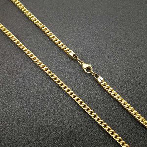 European American Hip Hop Gold <b>Chain</b> Necklace 4mm 70cm Polished <b>Titanium</b> Steel Welded Joints Party Fashion Jewelry - Product Image 4