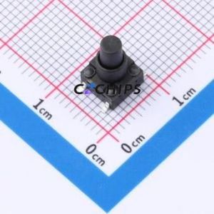 GT-TC120A-H110-L1 Tactile Switch SMD,6.2x6.2mm Switch Single Pole Single Throw Round Button 1.6N Vertical Mount - Product Image 1