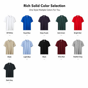 Wholesale 220 Grams High Quality 100% <b>Combed</b> Cotton Men's Polo Shirts Custom Logo Polo Shirts for Men's T-shirts - Product Image 2