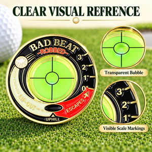 Private Label Golf Green Reader Bubble Level Metal Putting Practice Aid Custom Packaging Factory Supply Factory Direct Wholesale - Product Image 3