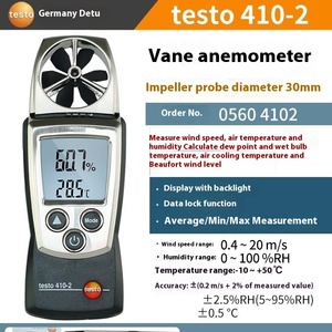 Anemómetro Inalámbrico Testo 410-1/2 Más Vendido, con Pantalla LCD, Instrumentos de Medición 405-V/405I, 100% Original Testo 410 - Product Image 5