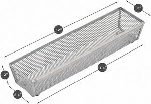 High Quality Low Price Metal Mesh Kitchen Tableware Storage <b>Box</b> Cutlery Tray - Product Image 6