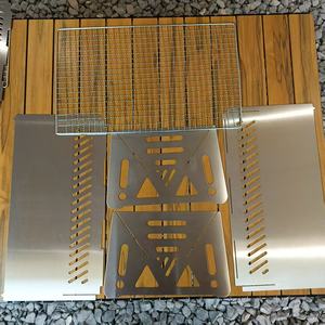 Barbecue pliant multifonction portable <span class=keywords><strong>en</strong></span> acier inoxydable durable, réchaud <span class=keywords><strong>de</strong></span> camping, grille <span class=keywords><strong>de</strong></span> cuisson, poêle à <span class=keywords><strong>bois</strong></span> et à charbon <span class=keywords><strong>de</strong></span> <span class=keywords><strong>bois</strong></span> - Product Image 6