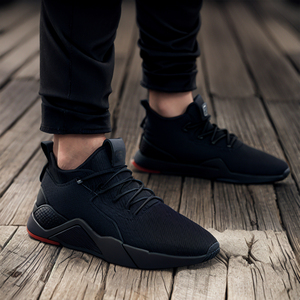 Bota DE TRABAJO Moda Negro Antideslizante Impermeable Cuero Punta de acero Zapatos de seguridad para hombres Industria pesada - Product Image 4