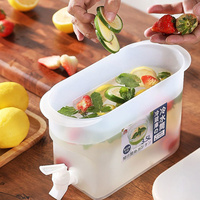 Plastique avec robinet seau à glace 3L réfrigérateur jus bouilloire boisson eau froide bouilloire conteneur maison cuisine Camping fête