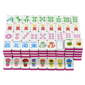 Ensemble de Mahjong Flottant Américain Moderne pour 4 Joueurs, Pliable, Portable, Étanche, Écologique, Incassable, pour Extérieur, Plage, Famille - Product Image 4